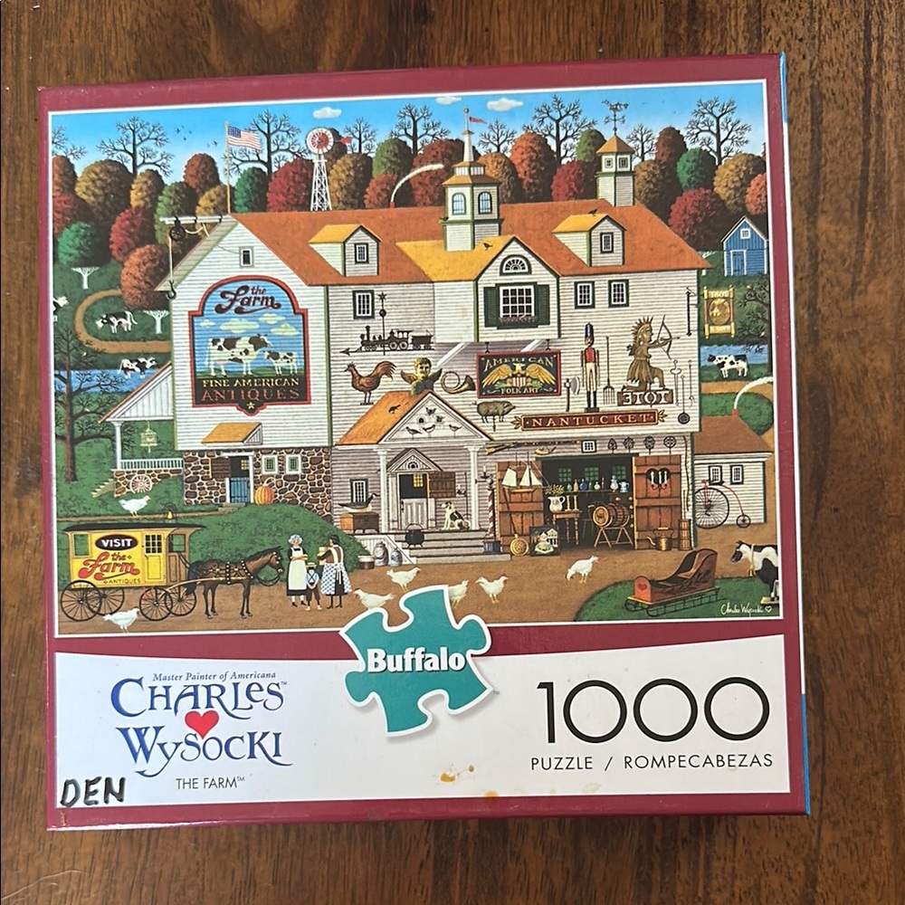 Buffalo Charles Wysocki The Farm 1000-Piece Puzzle